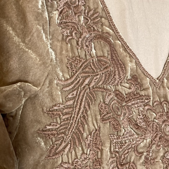 Johnny Was crushed velvet blouse. - Picture 4 of 11